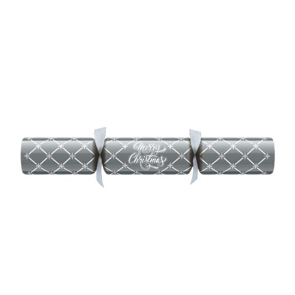 Christmas Crackers 12" Silver Christmas Diamond x 50