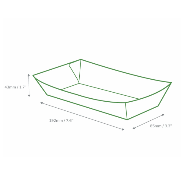 Black Takeaway Medium Food Tray (Case Of 500)