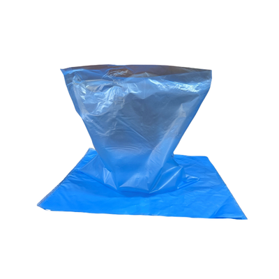 380 mm x 460mm blue tint polythene bags 35 micron x 1500