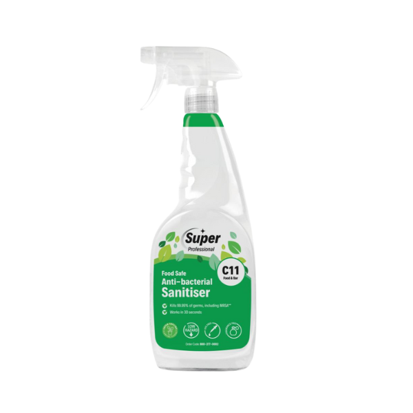 C11 Food Safe Anti-Bacterial Sanitiser 750ml
