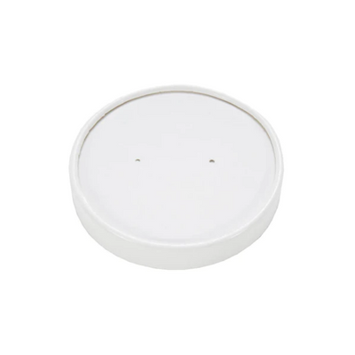 8 & 12 oz Heavy Duty White Soup Food Container Lid Recyclable x 500