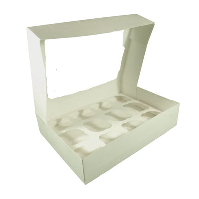 12 Hole Cup Cake Box Recyclable x 100
