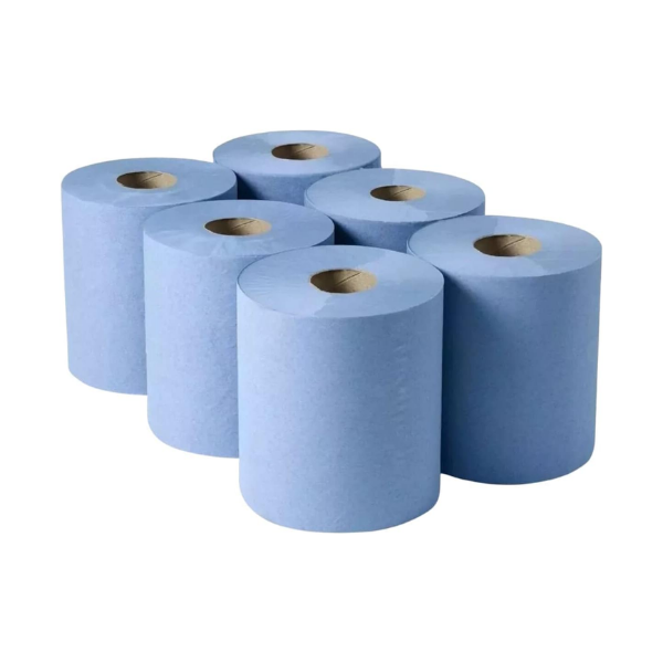 Centrefeed Blue Rolls 2-Ply 150m (Pack of 6)