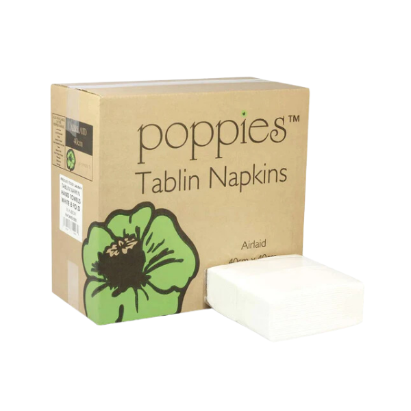 Tablin Airlaid Luxury Hand Towels White compostable x 500