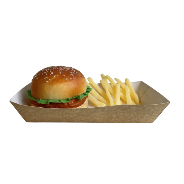 Kraft Takeaway Medium Food Tray Compostable (Case Of 500)