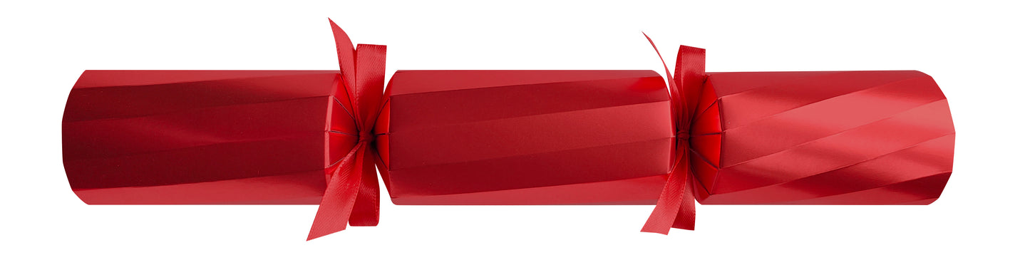 Christmas Crackers 12" Twist Royale Red x 50