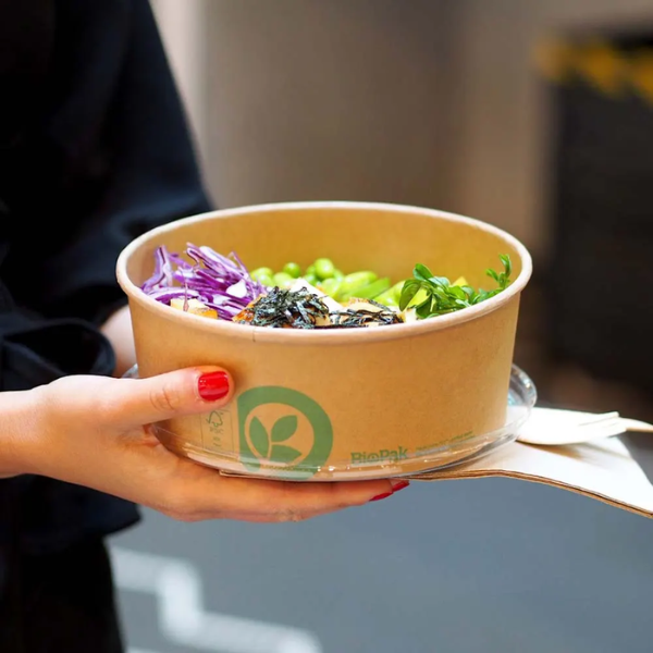750ml Kraft Salad BioBowl - 400/Carton