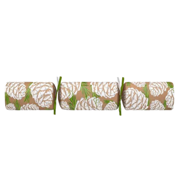Christmas Crackers 14" Frosted Pine Cone x 25