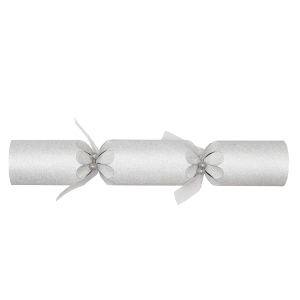 Christmas Crackers 14" Sparkling Dust Silver x 25