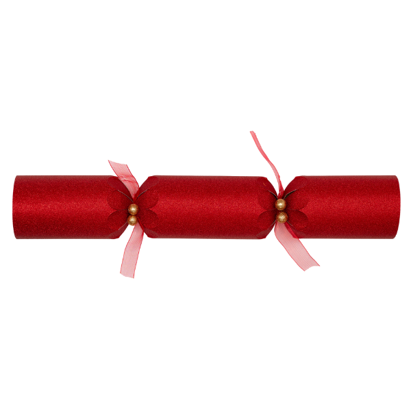 Christmas Crackers 14" Sparkling Dust Red x 25