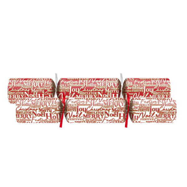 Christmas Crackers 10" Seasonal Script x 100