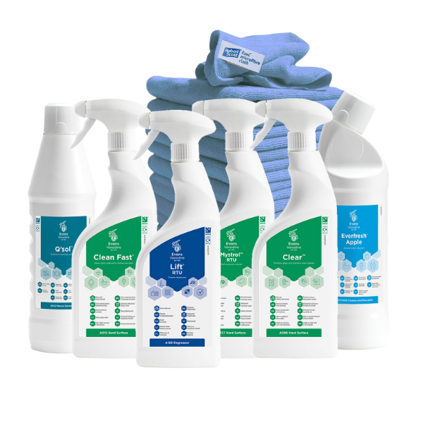 Complete Home Essentials Cleaning Product Bundle - Professional Grade Surface Cleaners, Disinfectants and Janitorial Supplies for Small Businesses and Households