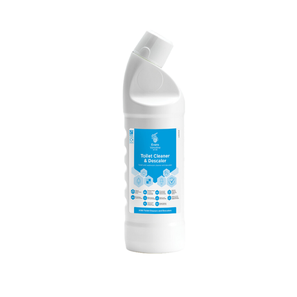 Professional 1ltr washroom cleaner and descaler for daily toilet and urinal maintenance, CHSA accredited and ISO 9001 certified supply from Vertella Lancaster.