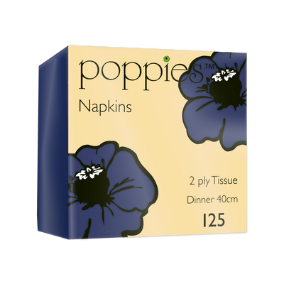Navy Blue Dinner Napkin 40cm 2ply x 2000