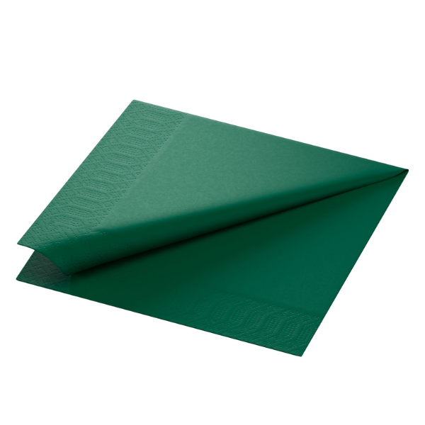 Duni Dark Green Tissue Paper Napkin 40cm 2ply x 1250