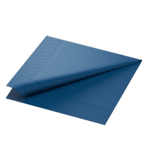 Duni Dark Blue Tissue Paper Napkin 40cm 2ply x 1250