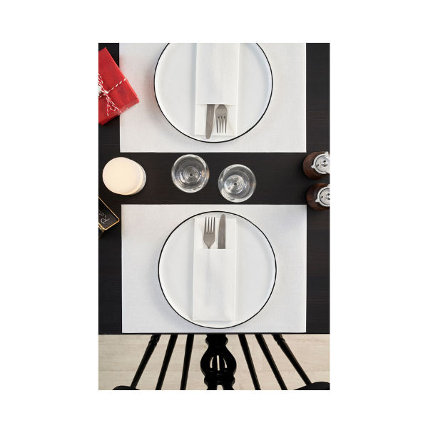 Bio Duniletto® Slim 40 x 33 cm White Luxury Napkin Pocket x 260