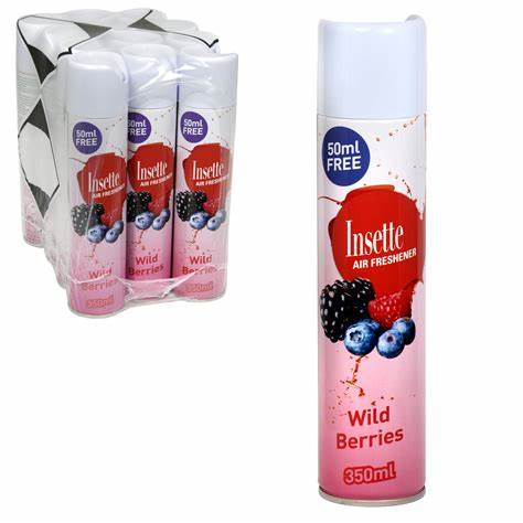 Insette Air Freshener x 12 cans