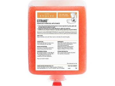Citrand™ Heavy Duty Hand Gel with Pumice (6 x 1ltr)