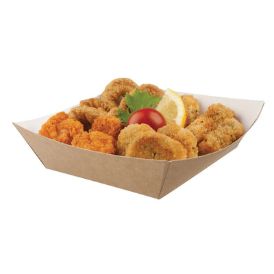 Kraft Food Trays Medium Compostable x 500