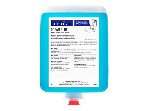 Ocean Blue Revitalising Hand, Hair and Body Wash (6 x 1ltr)
