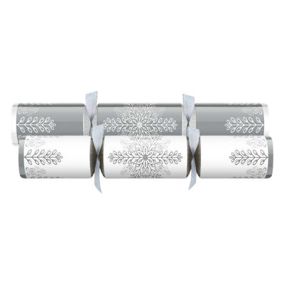 Christmas Crackers 14" Winter Crystal Silver & White x 25