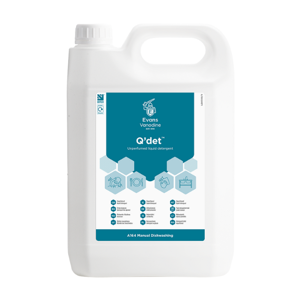 Q'det™ Unperfumed Liquid Detergent - 5ltr