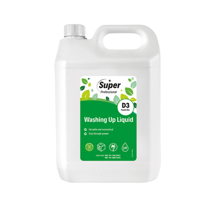 D3 Green Detergent Washing up Liquid (5L)