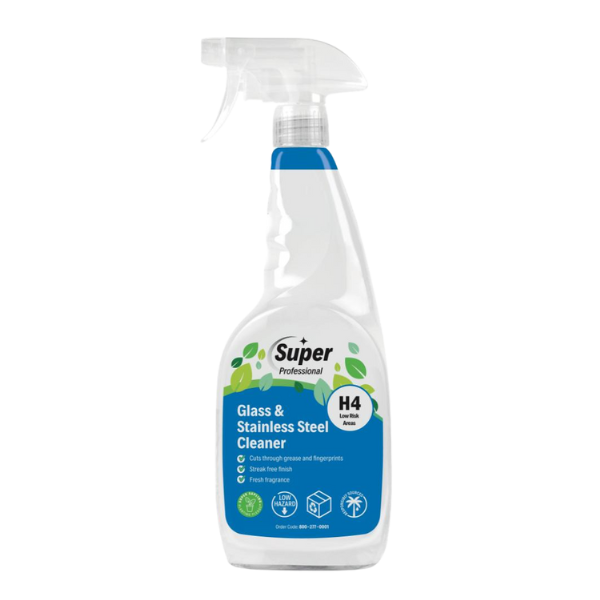 H4 Glass & Stainless Steel Cleaner (750ml)