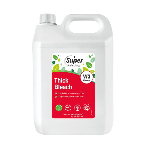 W3 Thick Bleach (5L) | Cleaning Chemicals | Vertella