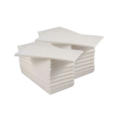 Tablin Airlaid Luxury White 1/8 Fold Napkin compostable  x 500