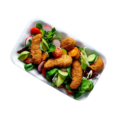 Infinity Large EPP No3 White Food Tray x 400