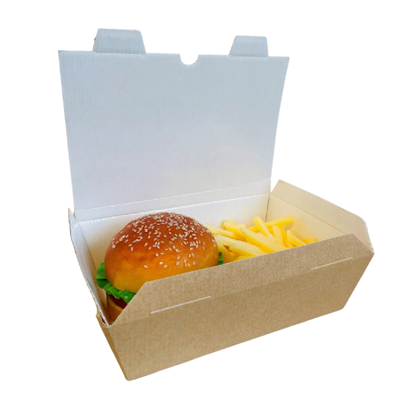 Large Food to Go Takeaway Taste Boxes - No Window Recyclable x 120