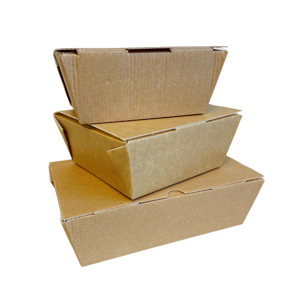 Large Food to Go Takeaway Taste Boxes - No Window Recyclable x 120