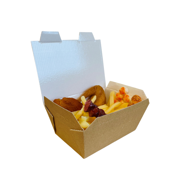 Small Food to Go Takeaway Taste Boxes - No Window Recyclable x 180