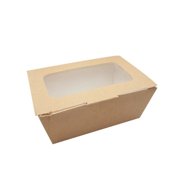 Small Food to Go Takeaway Taste Boxes - With Window Recyclable x 180