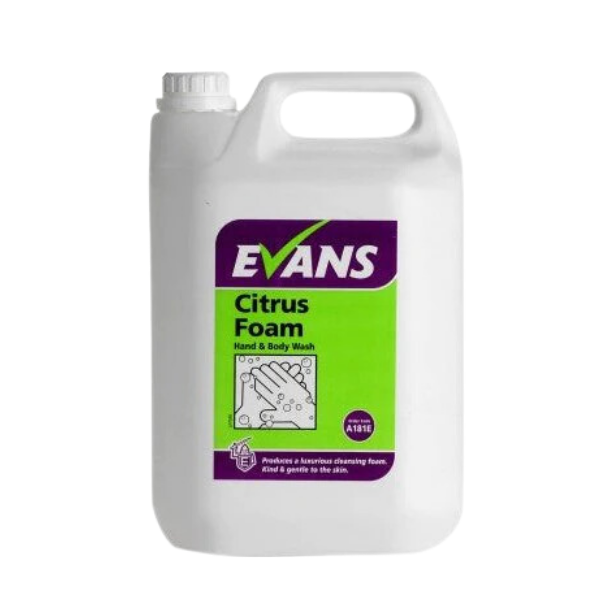 Citrus Foam Luxury Hand and Body Wash 5ltr