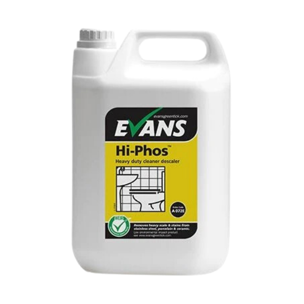 Hi-Phos™ Heavy Duty Washroom and Toilet Cleaner and Descaler - 5ltr