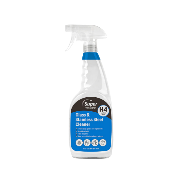 H4 Glass & Stainless Steel Cleaner (750ml)