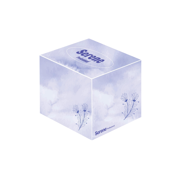 Cube Facial Tissues - 24 cubes of 70 tissues per case
