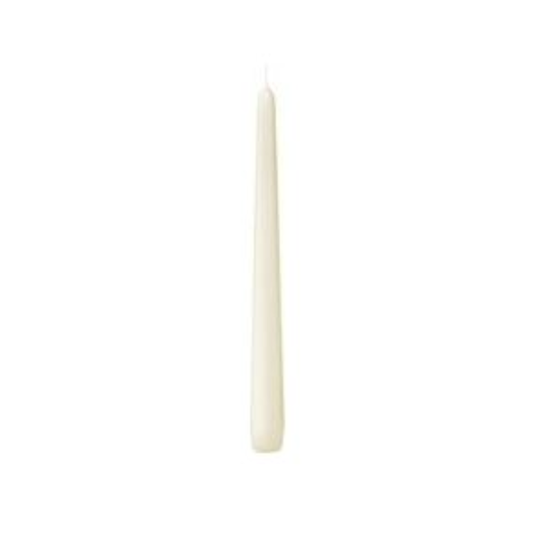 Bolsius 10" Ivory Tapered Candles (25cm) - x 100