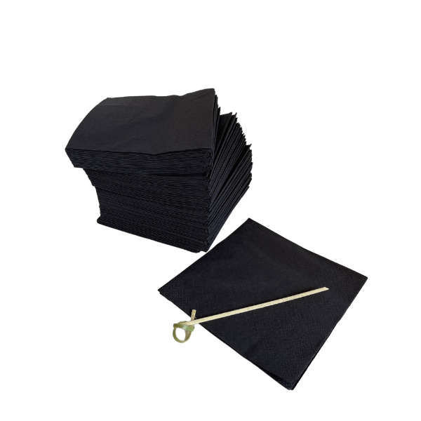 Black Cocktail Napkin 2ply x 2000