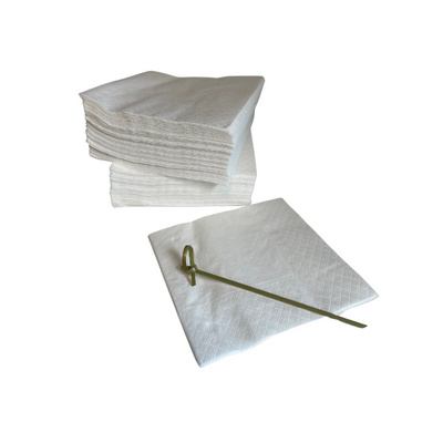 White Cocktail Napkin 2ply x 2000