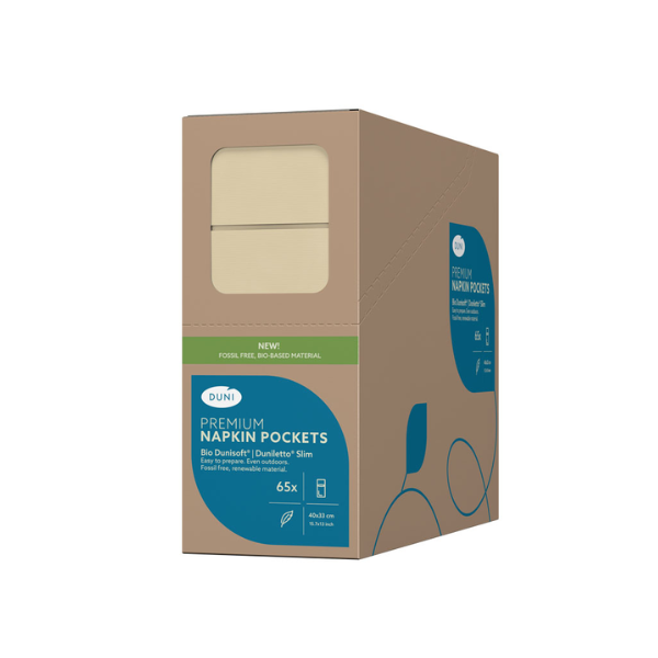 Duniletto Slim Bio Dunisoft® Cream Napkin Pockets x 260