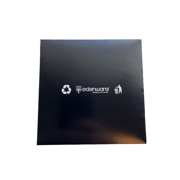 Black Square Burger Tray x 500
