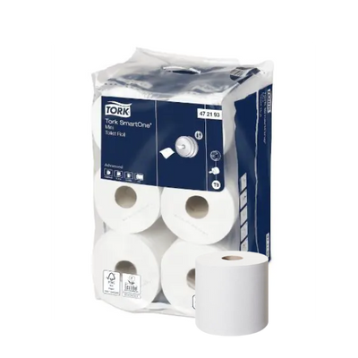 Tork SmartOne Mini T9 Toilet Tissue Roll 2ply 472193-  (Case of 12)