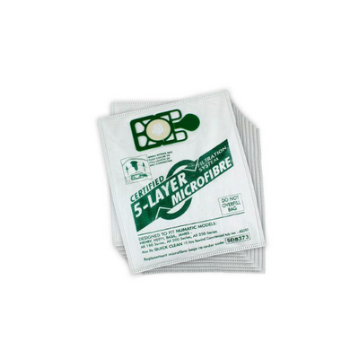 SDB373 Microfibre Dust Bags for Numatic Henry Vacuum - 10