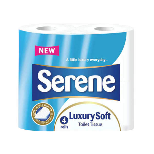 Serene luxury Soft Classic Quilted Toilet Roll 2-Ply  (Pack of 40)