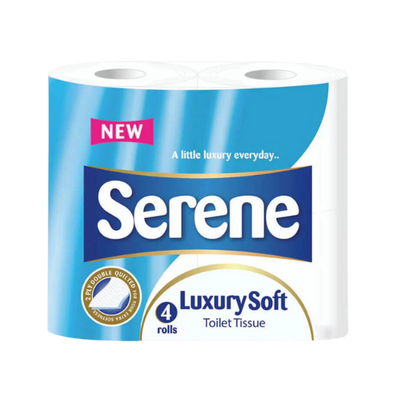 Serene luxury Soft Classic Quilted Toilet Roll 2-Ply  (Pack of 40)