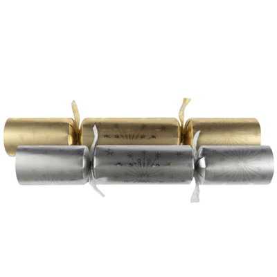 Christmas Crackers 12" Starburst Gold & Silver x 50